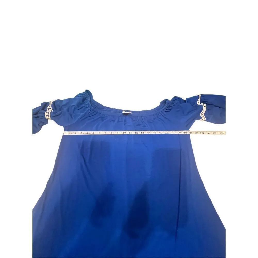 Love Squared Dress Sz 1X Royal Blue NWT - Image 6