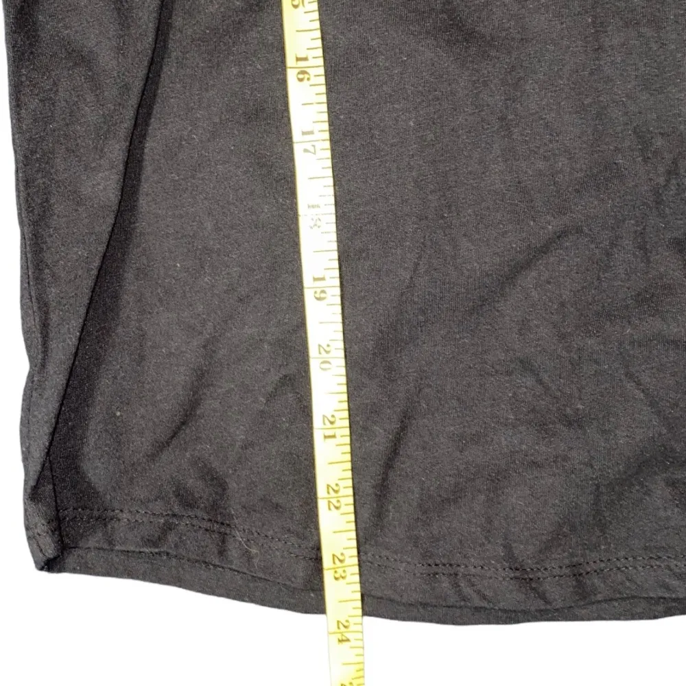 Roz & Ali Black V-Neck Top Size Large - Image 4