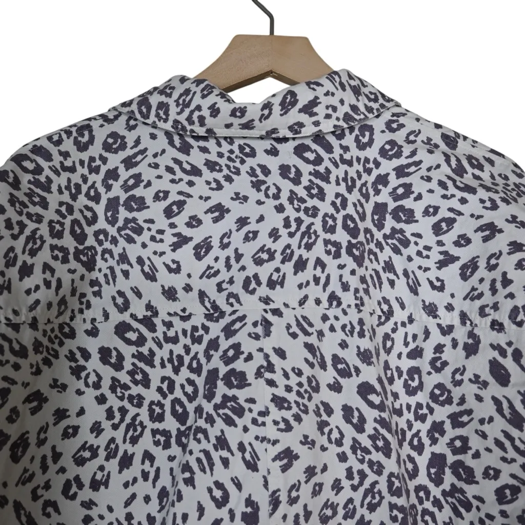 Mud Pie  Women's S Cream Leopard Sterling Shacket - Image 4