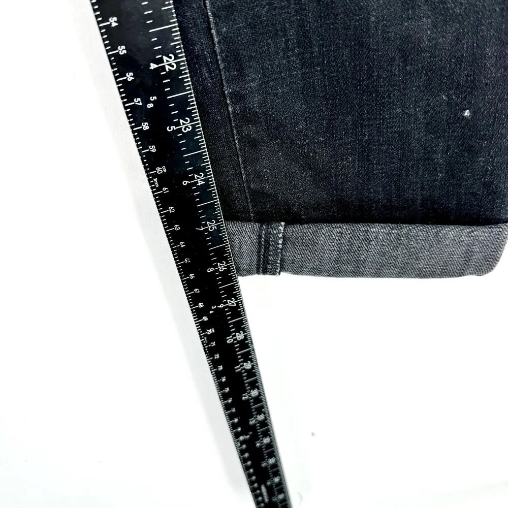 Adriano Goldschmied Silk Cigarette Skinny Black Cropped Jeans Size 25R - Image 7