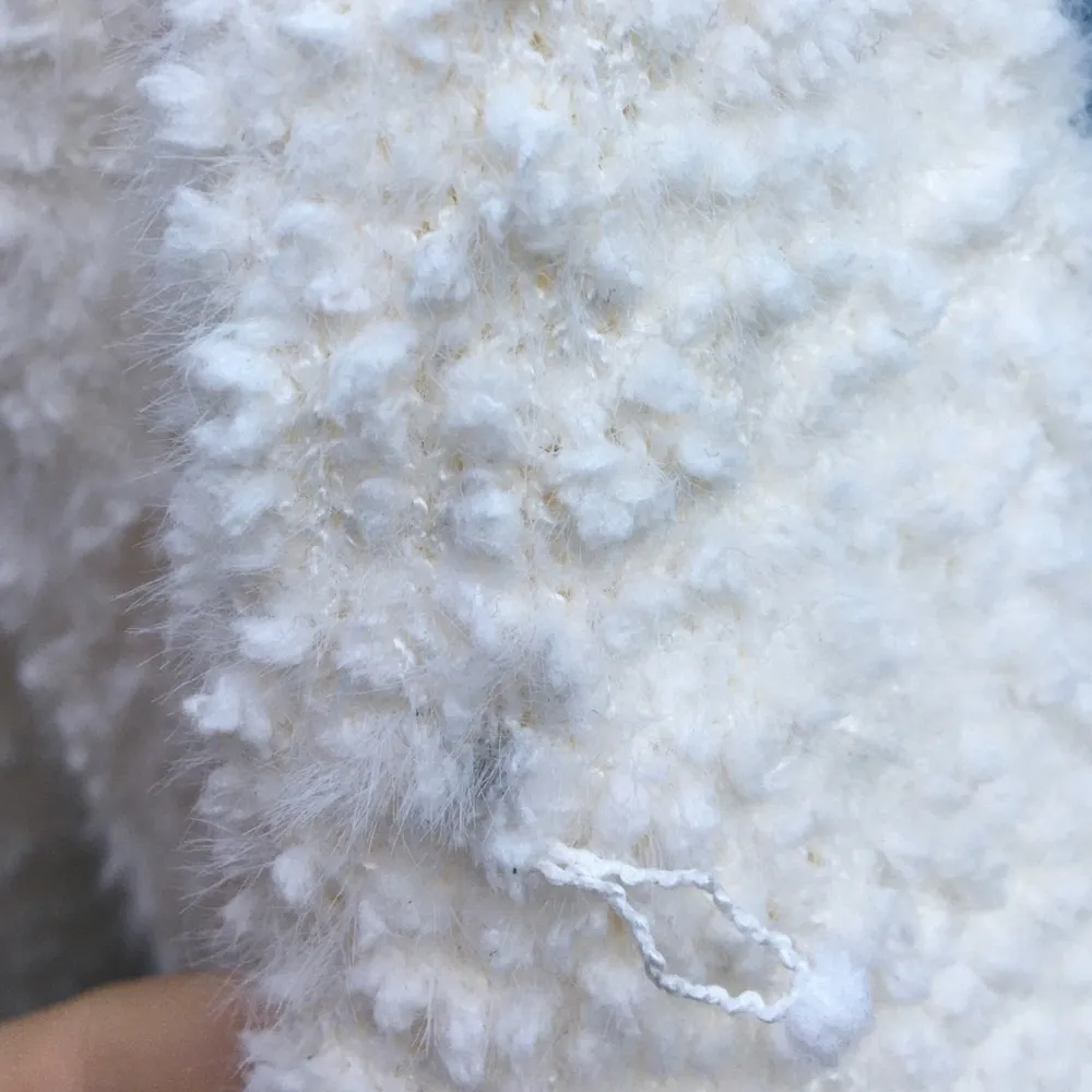 NWT Sanctuary Ivory V Neck Pullover Sweater 3X White Cream Textured Nubby - Image 5