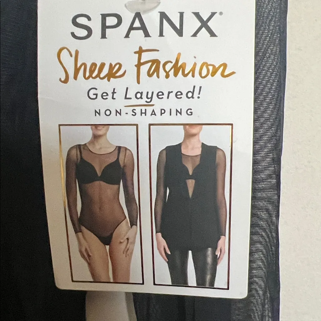 SPANX Elegant Black Bodysuit - Image 2