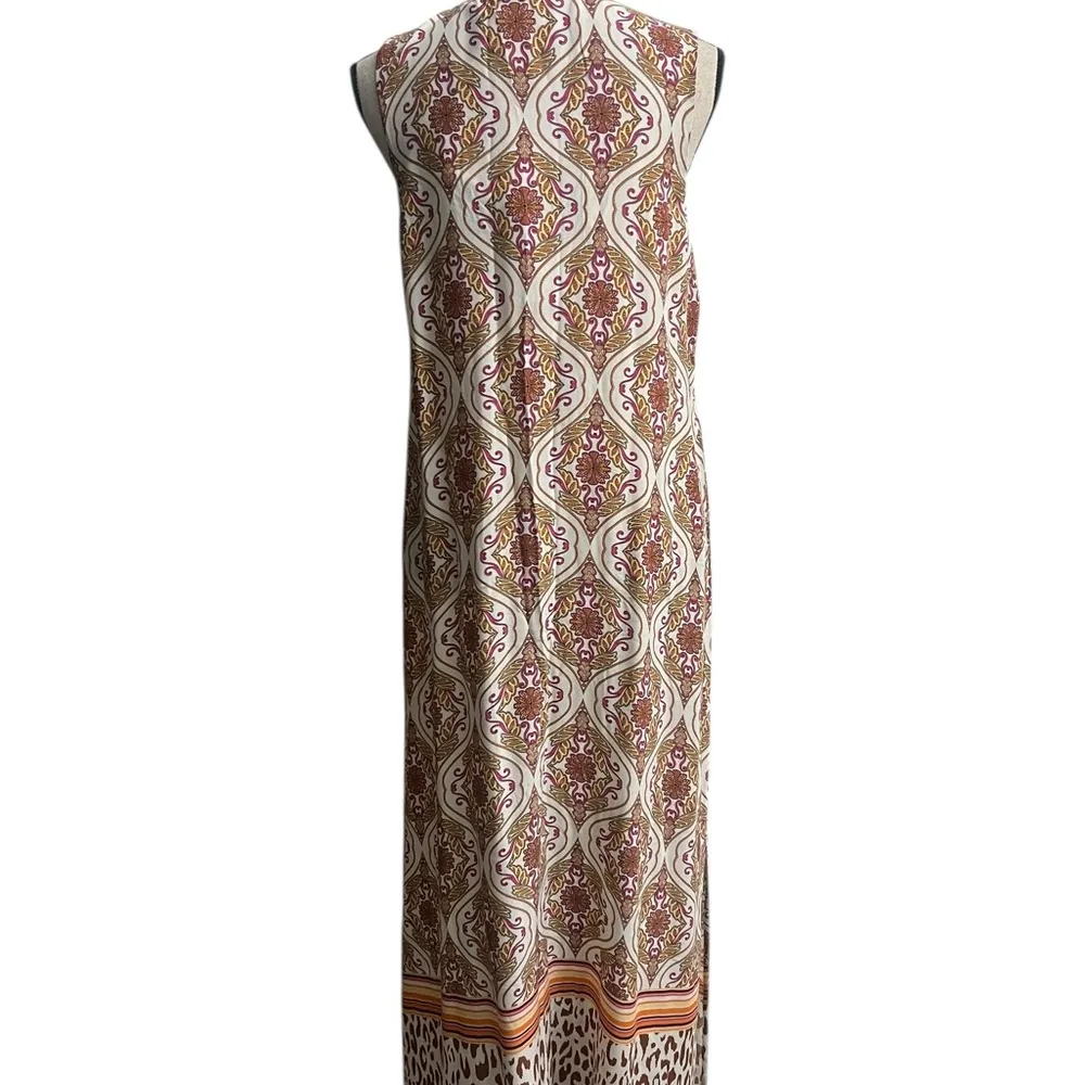 Le Vertige Cream and Pink Sleeveless V - Image 2