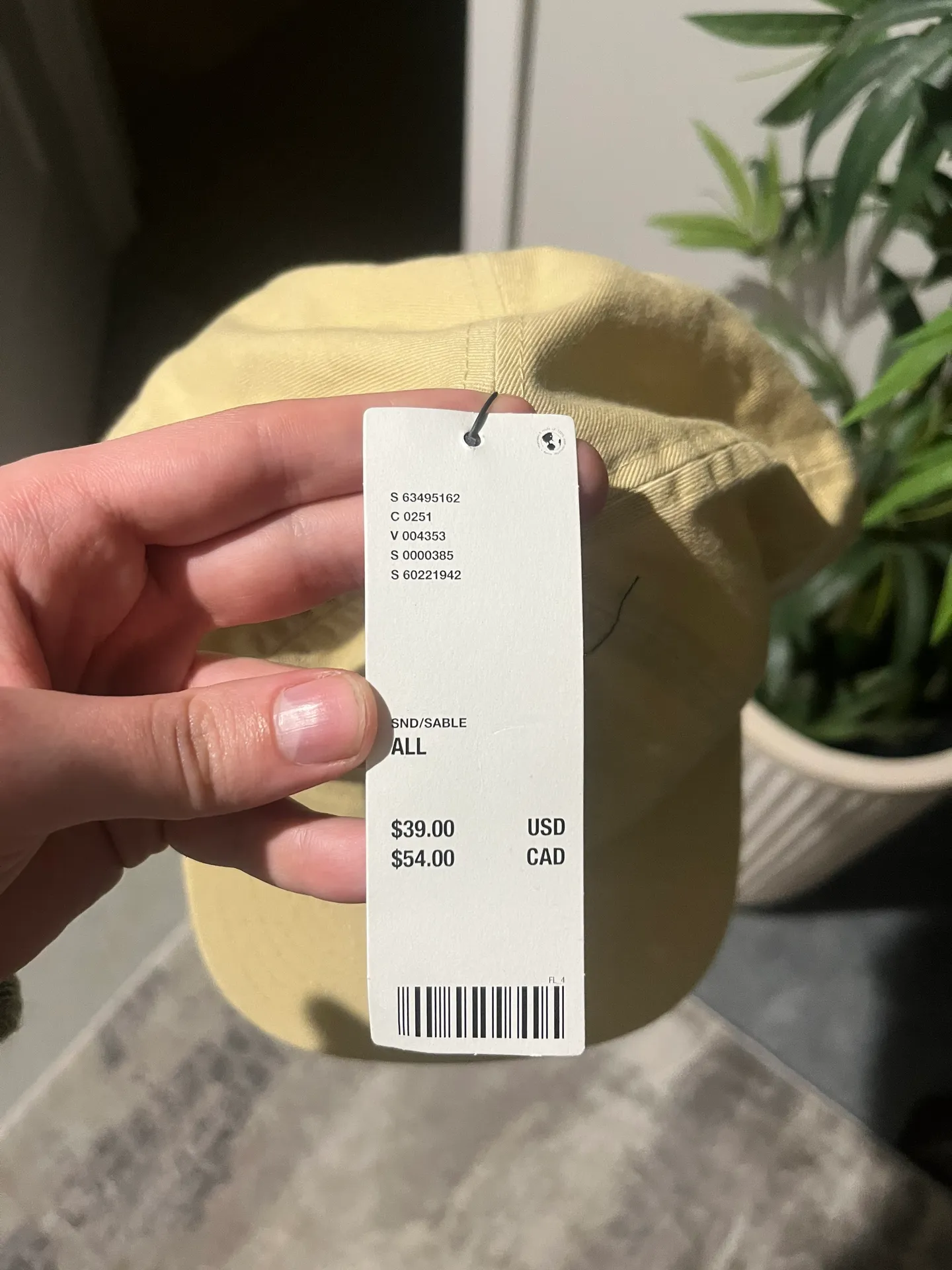 Urban Outfitters Sox Pale Yellow Hat - Image 4