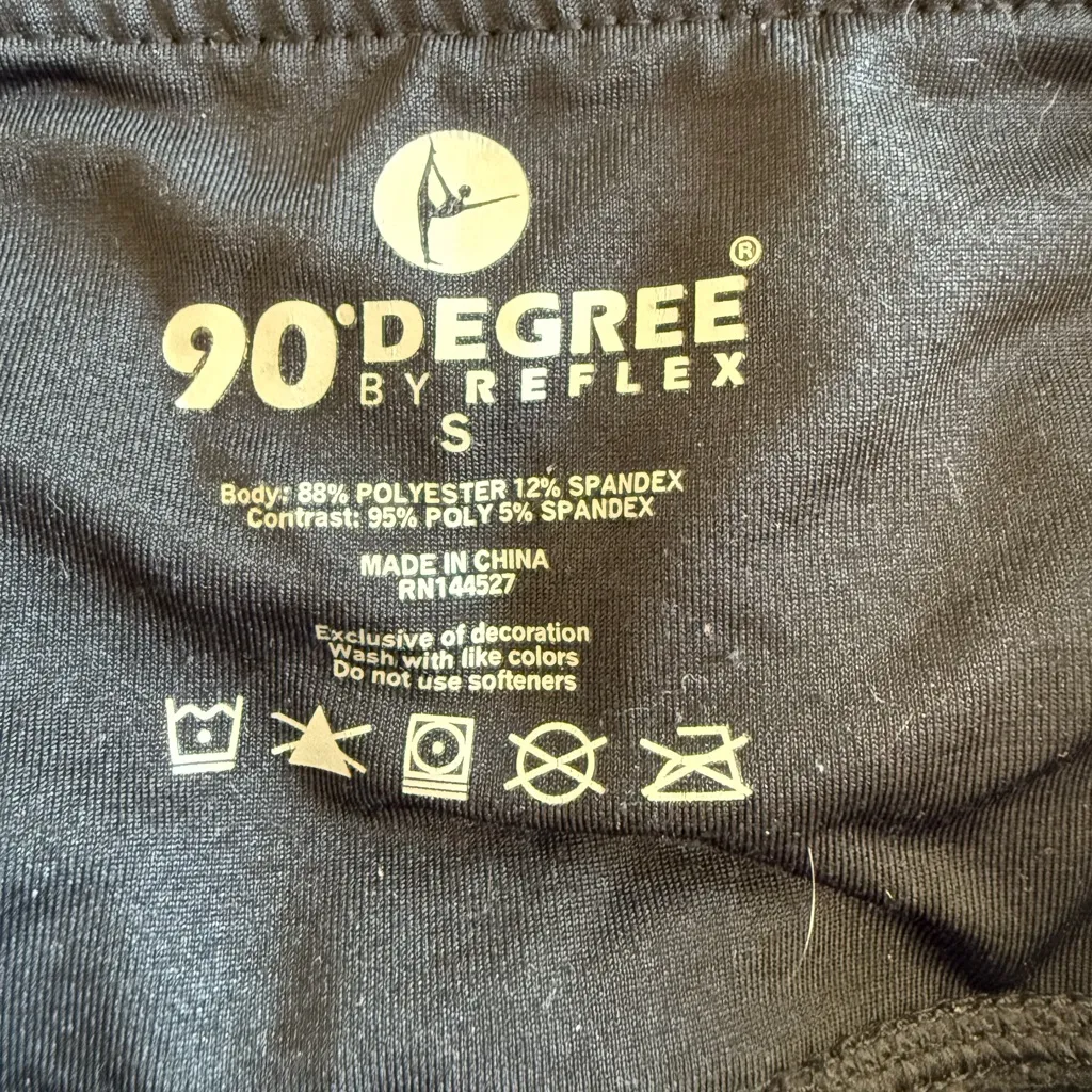 90 Degree By Reflex Jet Black Leggings - Image 5