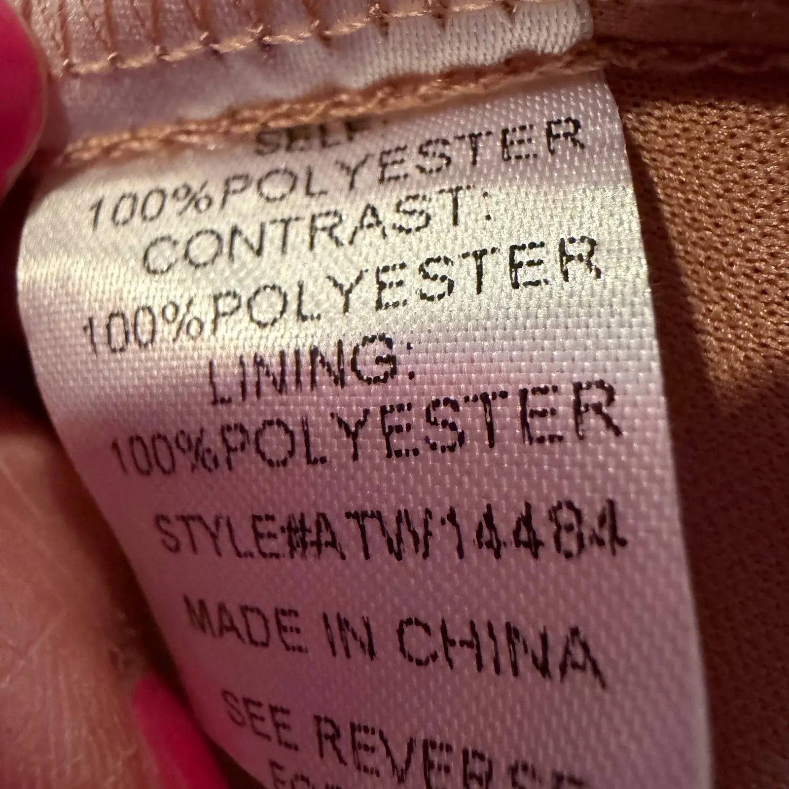 ANDTHEWHY Swiss Dot Balloon Sleeve Tie Neck Blouse Women's Large Tan Career Boho - Image 6