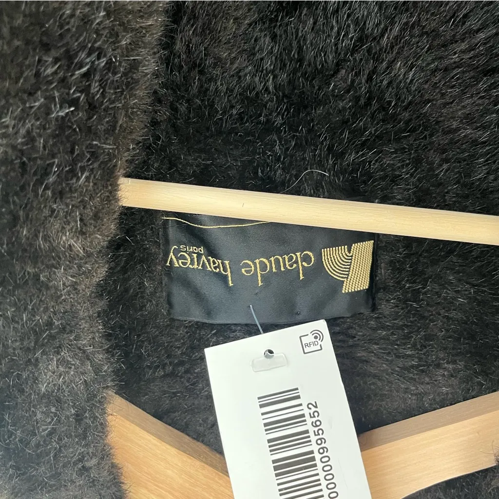 Vintage 1970s Claude Havrey Paris Fur Lined Trench Coat Size XL Tan - Image 6