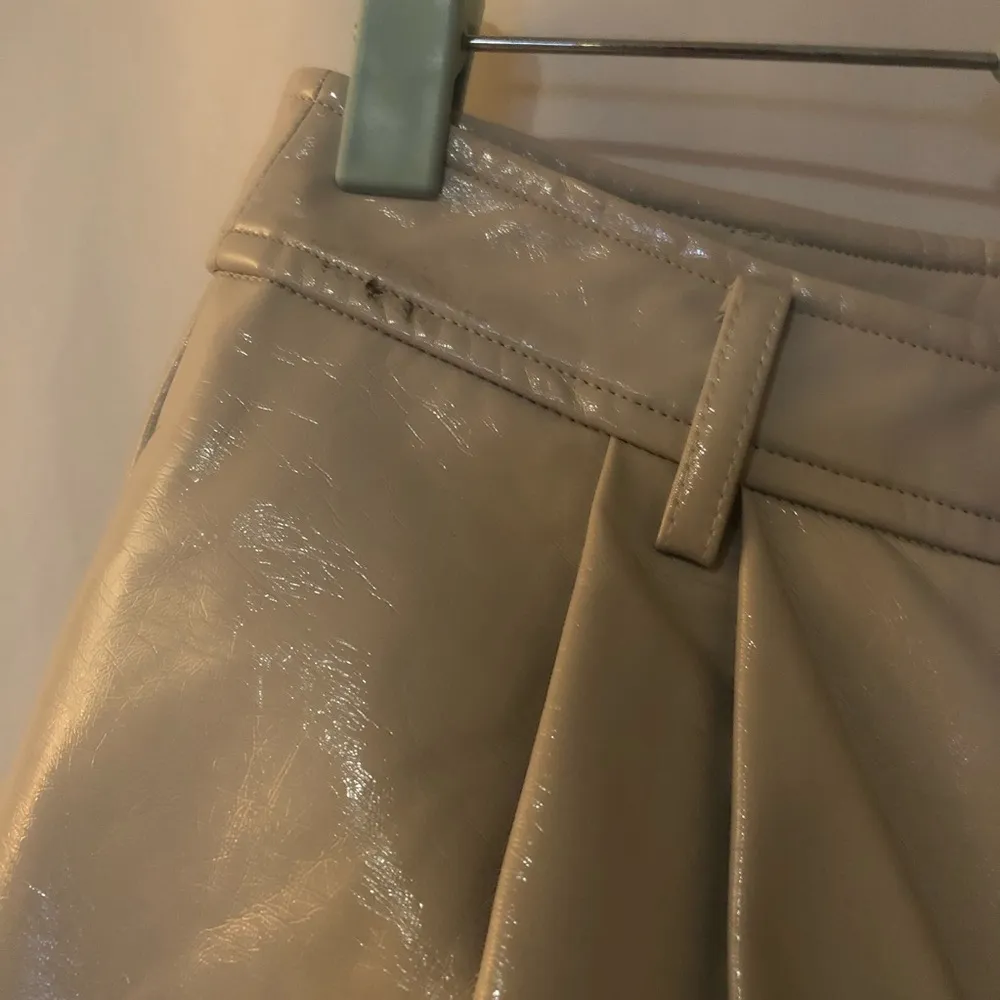 NWT 7 FOR ALL MANKIND Faux Leather Wide Leg Trouser Pants Size S - Image 6
