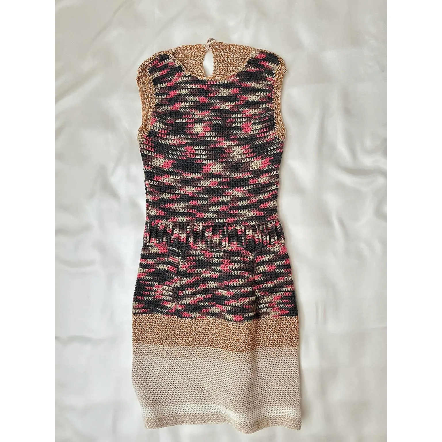 Adorable Crochet Mini Dress Key - Image 3