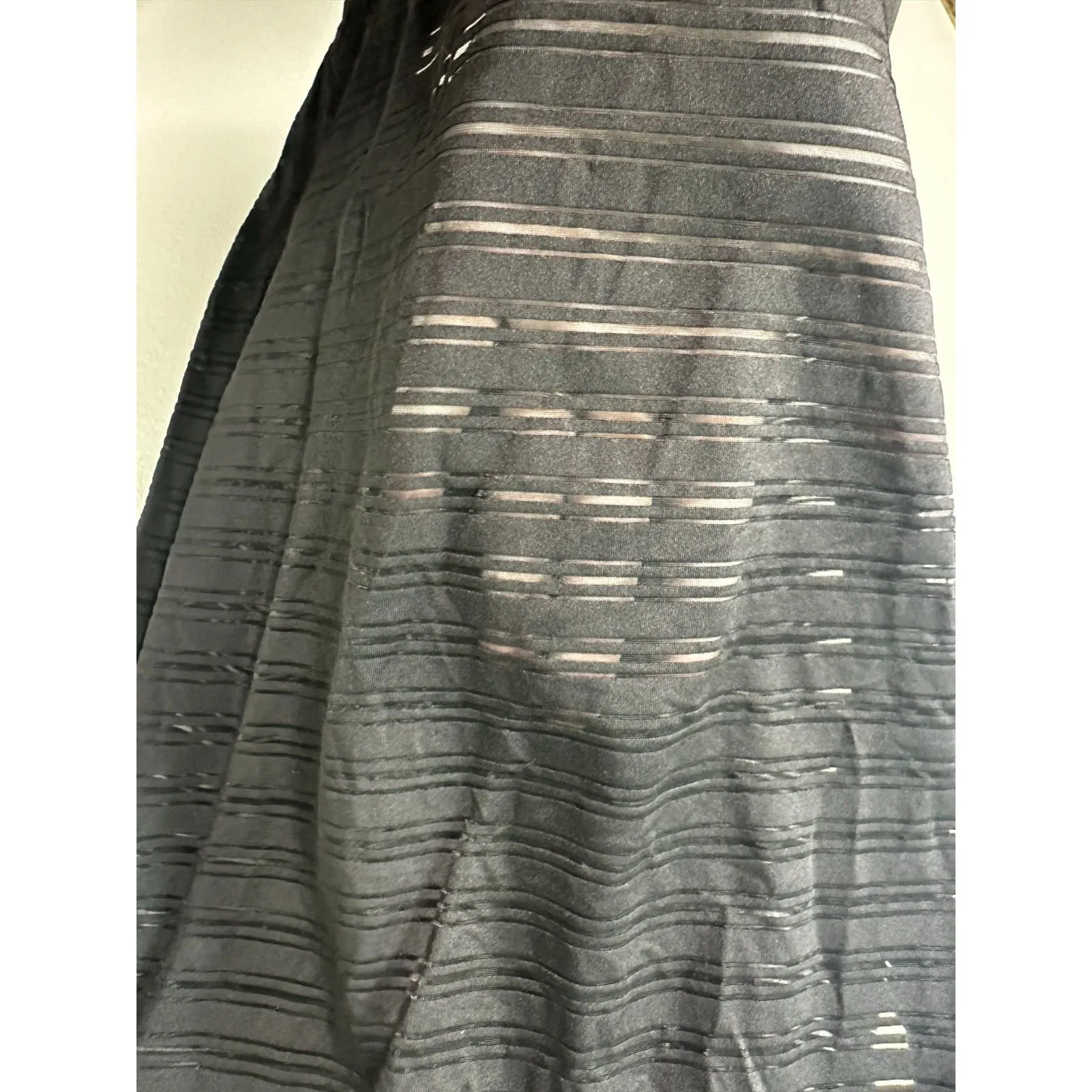 Lululemon Meet Halfway Black Semi Sheer Oversized Flowy Tank Top Size 8 - Image 4