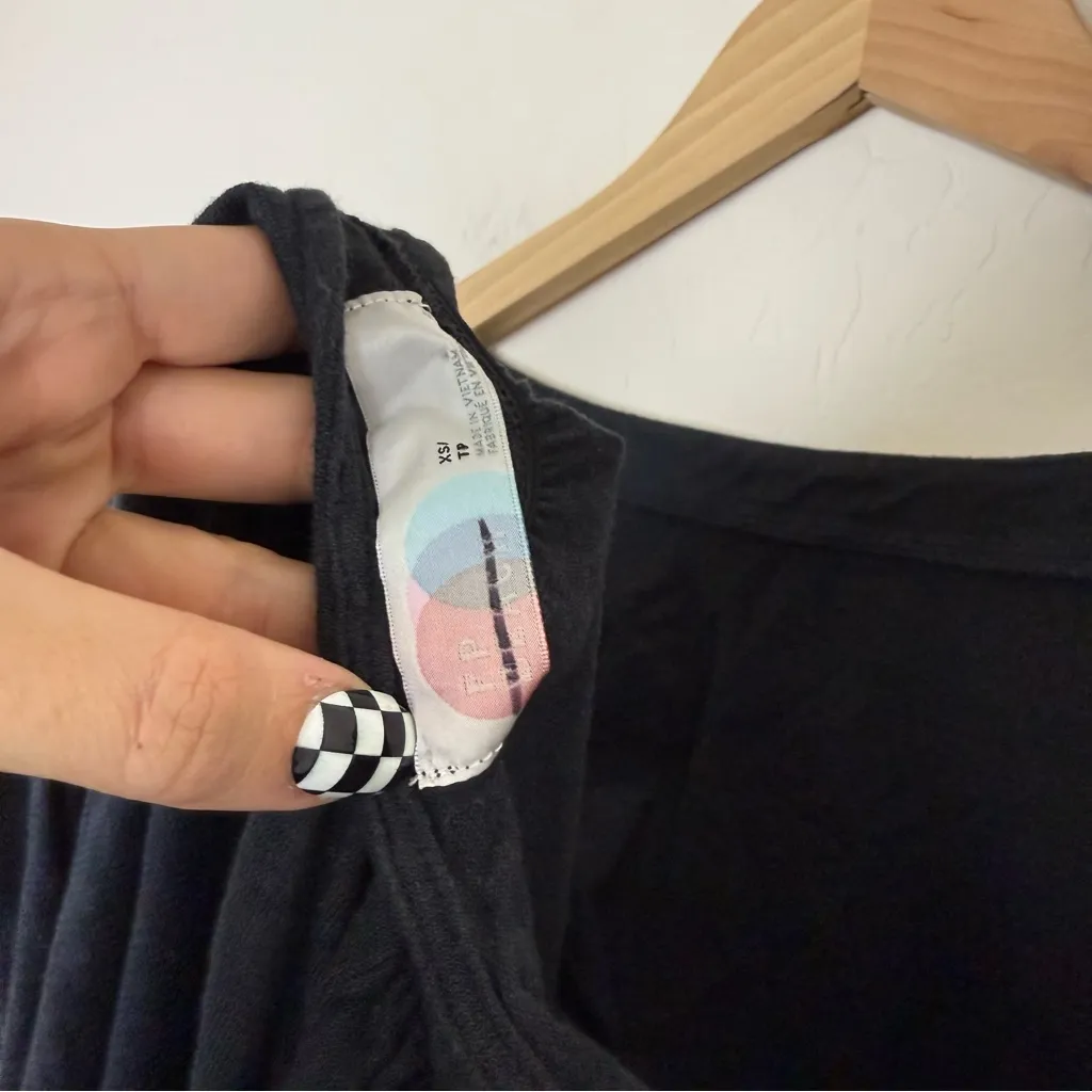 Free People FP Beach Garcia Hemp Midi Dress In Black - Image 9