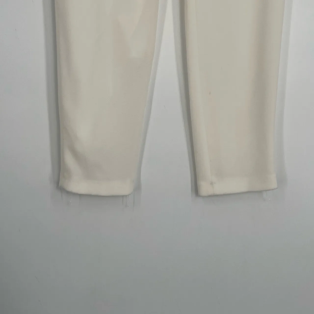 Coast Women's Ivory Pleated Slim Fit Tailored Minimalist Pants Size US4 White - Image 4