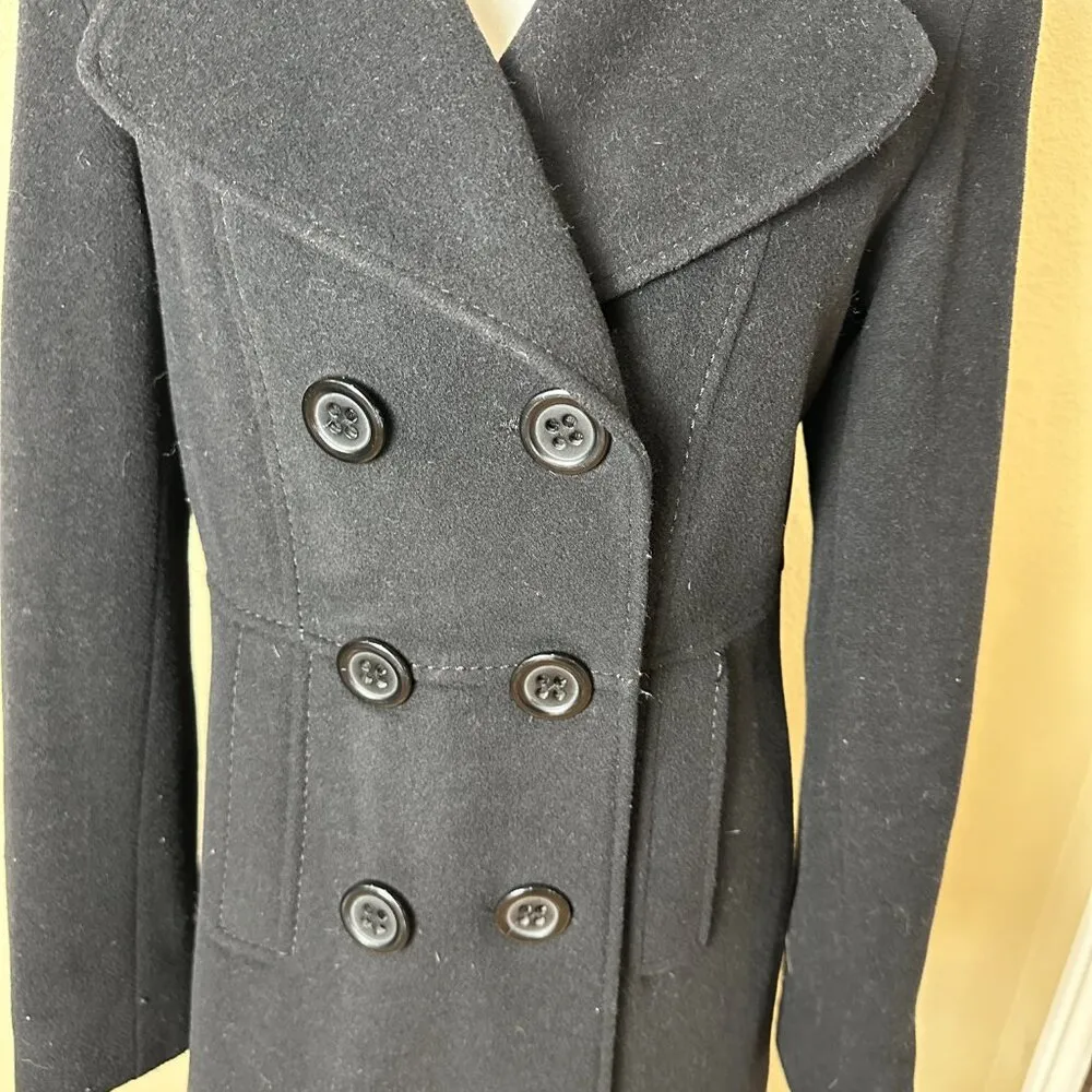 ESPRIT Outerwear Wool Double Breasted Coat Jacket Size Small - Image 4