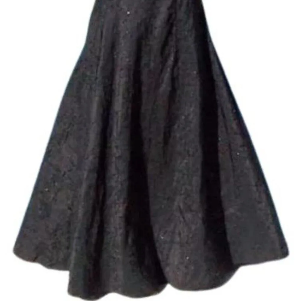 Cache Luxe Black Sequin Top New Lined Self Belt Bone In Bustier Event $178 NWT - Image 5