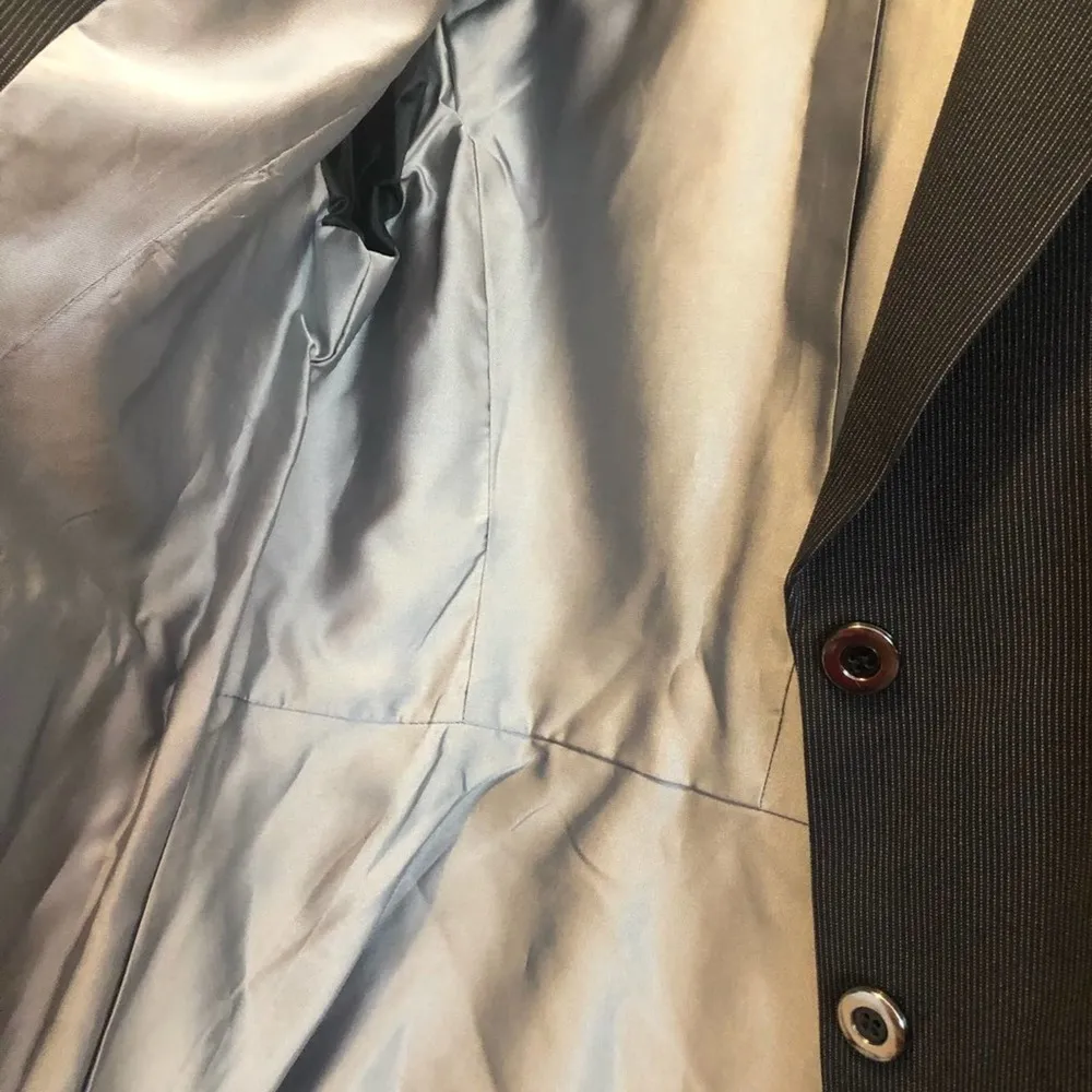 Tahari ASL Suit Jacket Blazer Black Size 10P petite peplum Workwear formal - Image 8