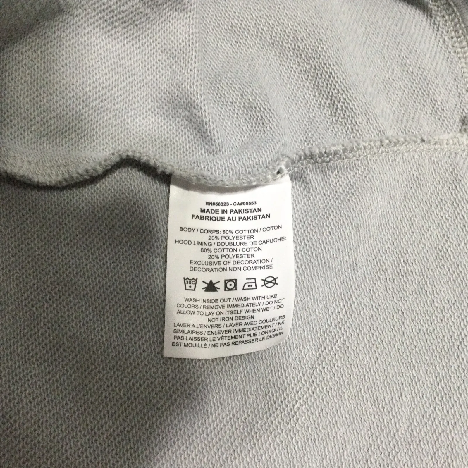 Nike‎ Sweatshirt Hoodie Dress Size Small Petite Colorblock Pink Gray White New - Image 8