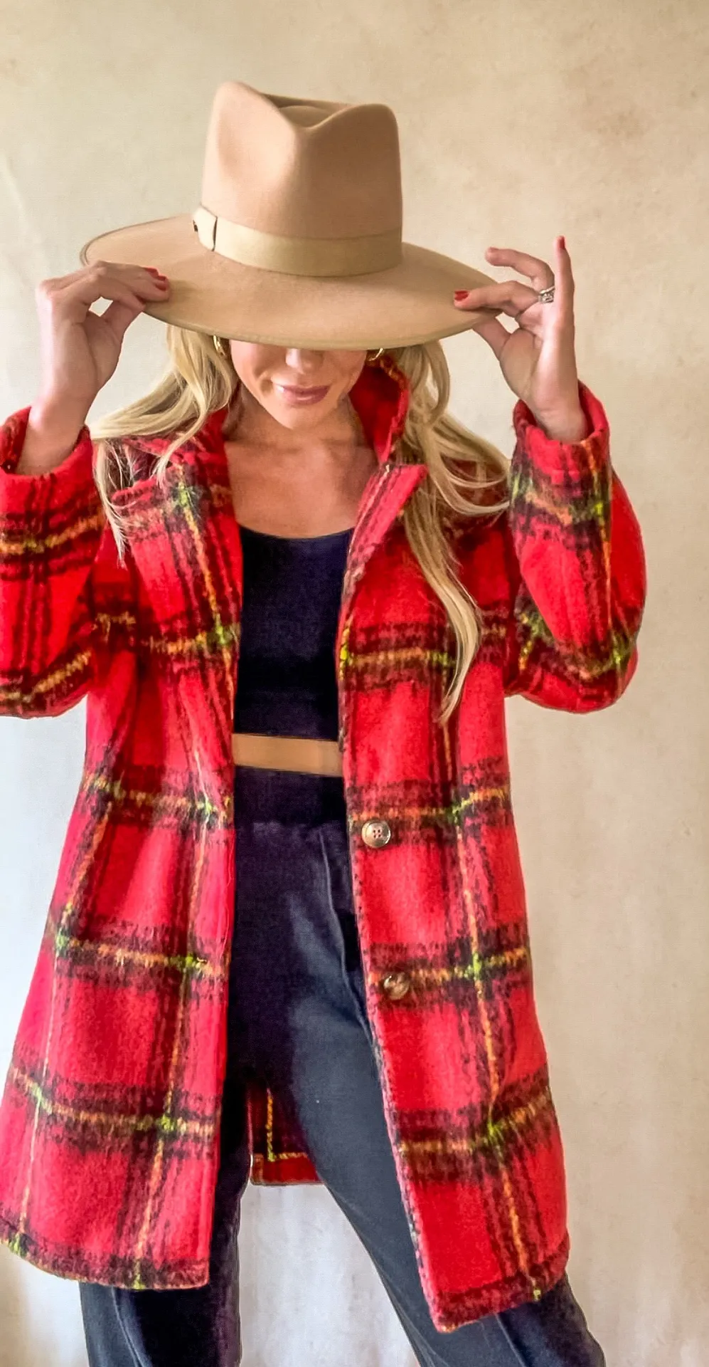 Red Plaid Jacket - Image 7