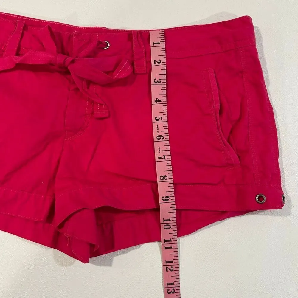 Vintage Y2K PINK Victoria’s Secret Hot Pink Cotton Drawstring Shorts | Size 10 - Image 7