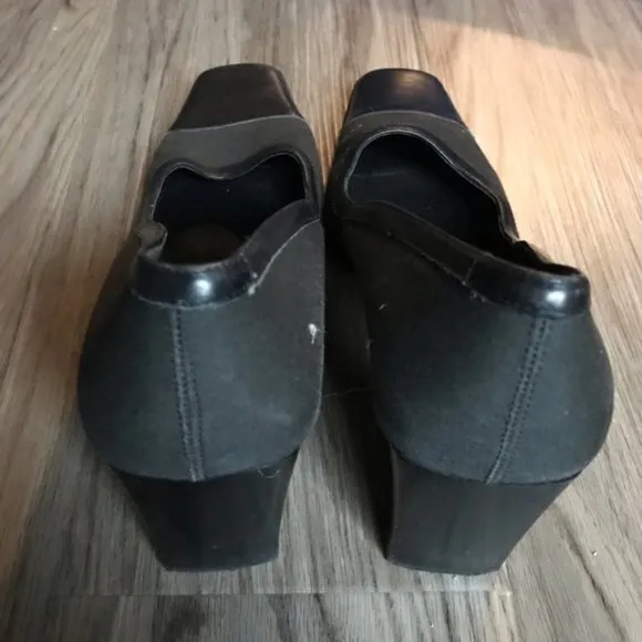 Coach square toe chunky 4”‎ Heels Leather Pump work - Image 4