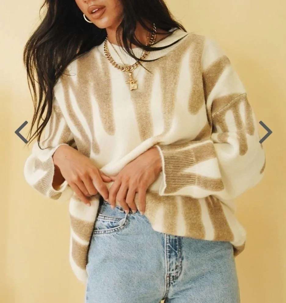 Along the Sidewalk Knit // Natural - Image 7