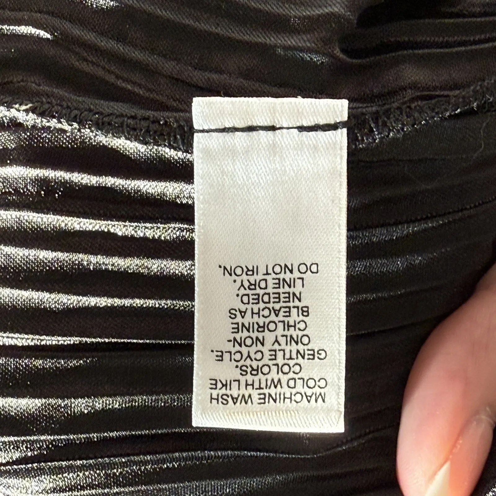 Versona Womens Blouse Black Long Sleeve‎ Small - Image 5