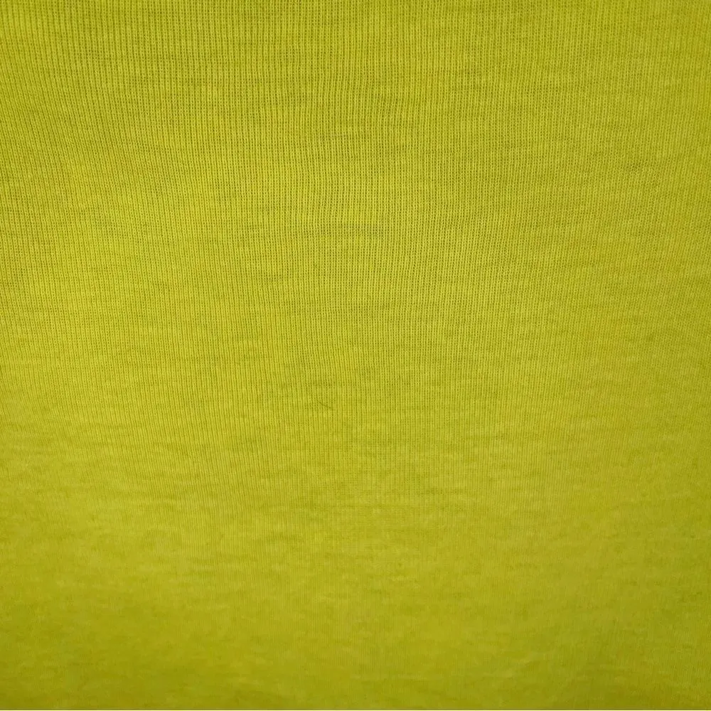 J.Crew Factory Yellow Fitted Short Sleeve Cotton T-Shirt Ribbed Deep VNeck M - Image 8