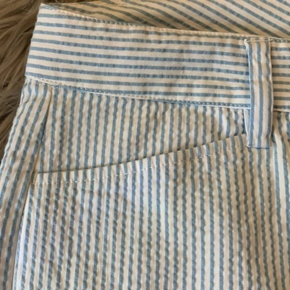 Lands’ End seersucker striped stretch crop capri pants size 8 petite NWOT - Image 9