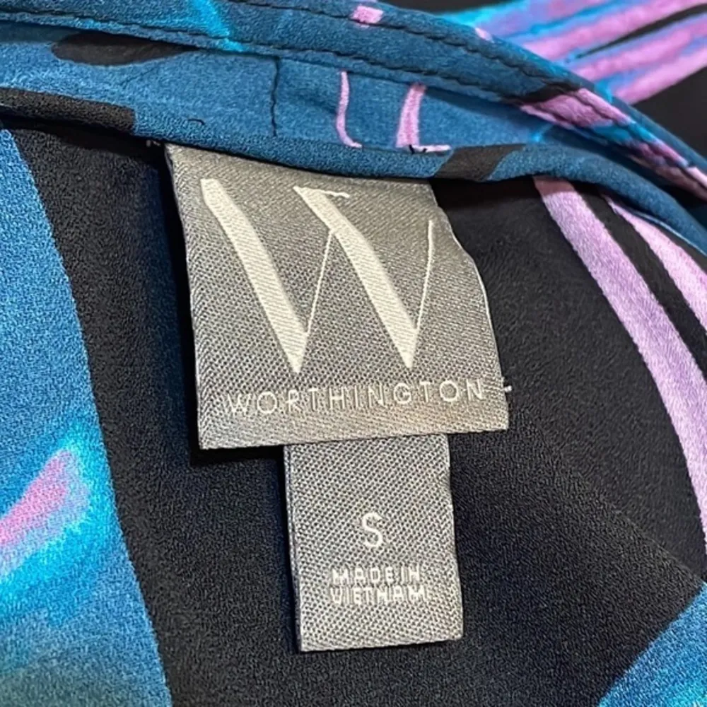 Worthington Nikki tropical top celeb style sleeveless top Sz small - Image 10