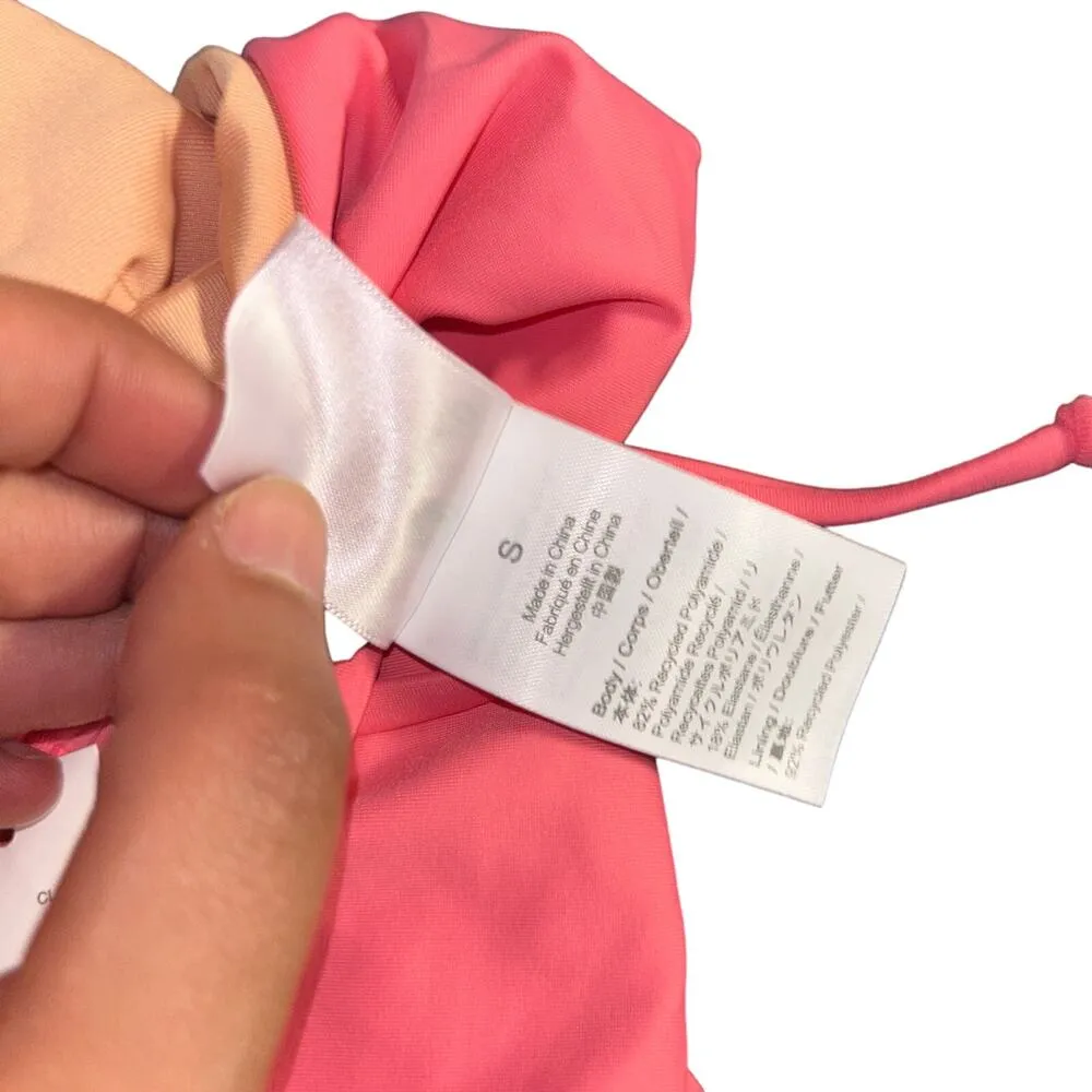 New J. Crew Pink Cheeky Beaded Side Tie Bikini Swim Bathing Suit Bottom Small - Image 7