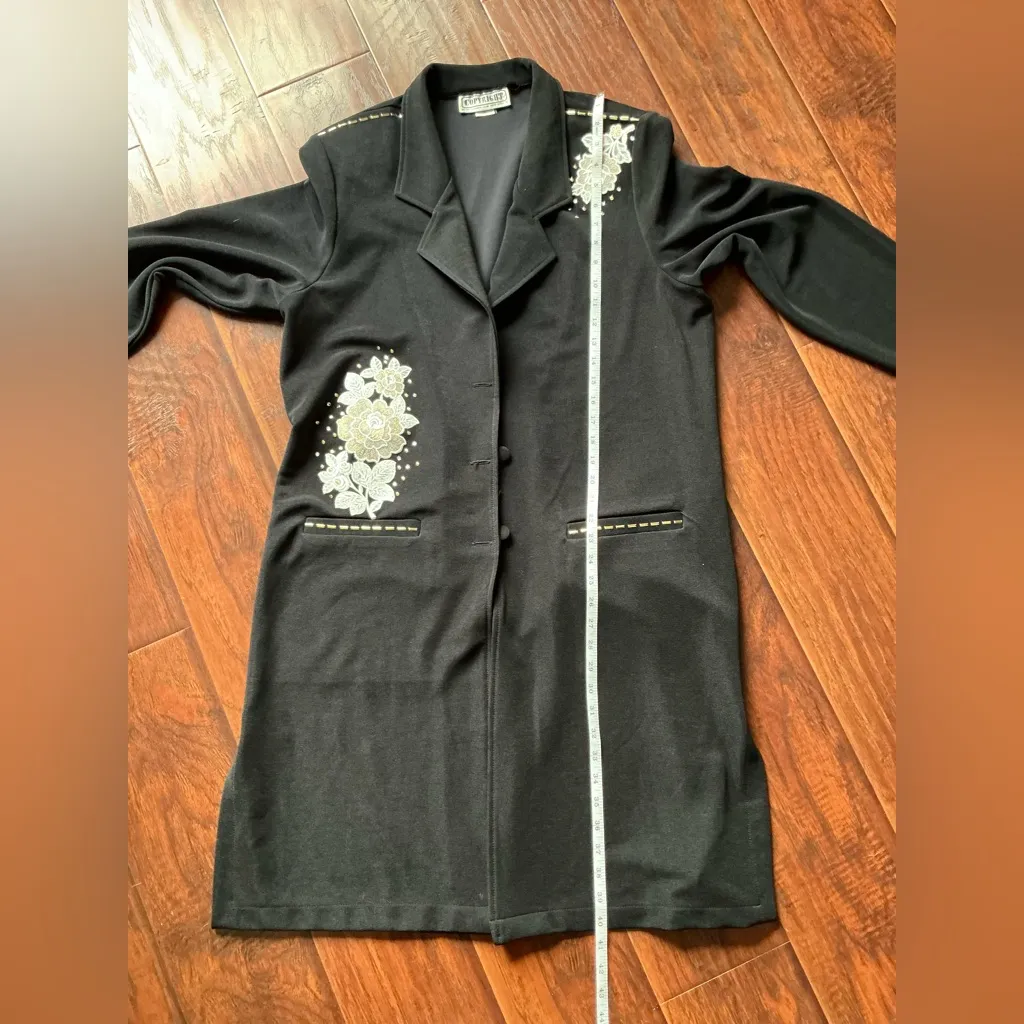 ELEGANT🌹DRESSY🌹LONG JACKET🌹 Black Size XL - Image 11