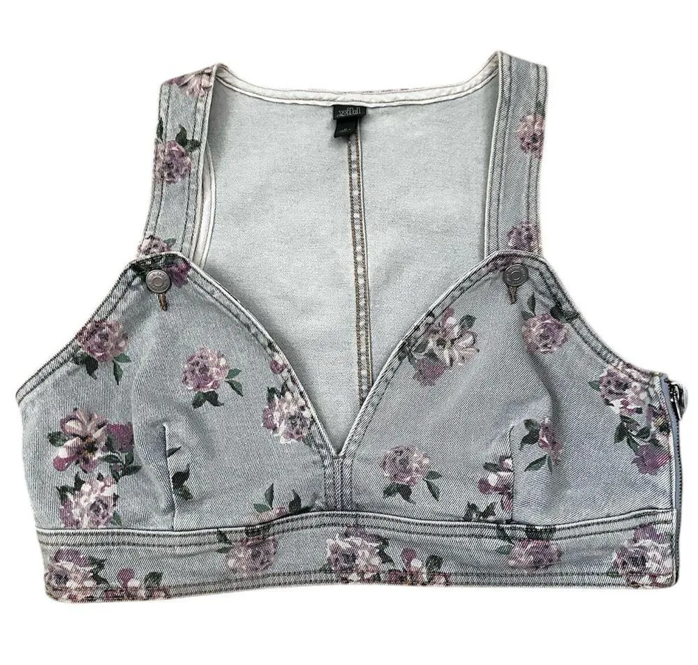 Floral Denim Vest | - Image 2