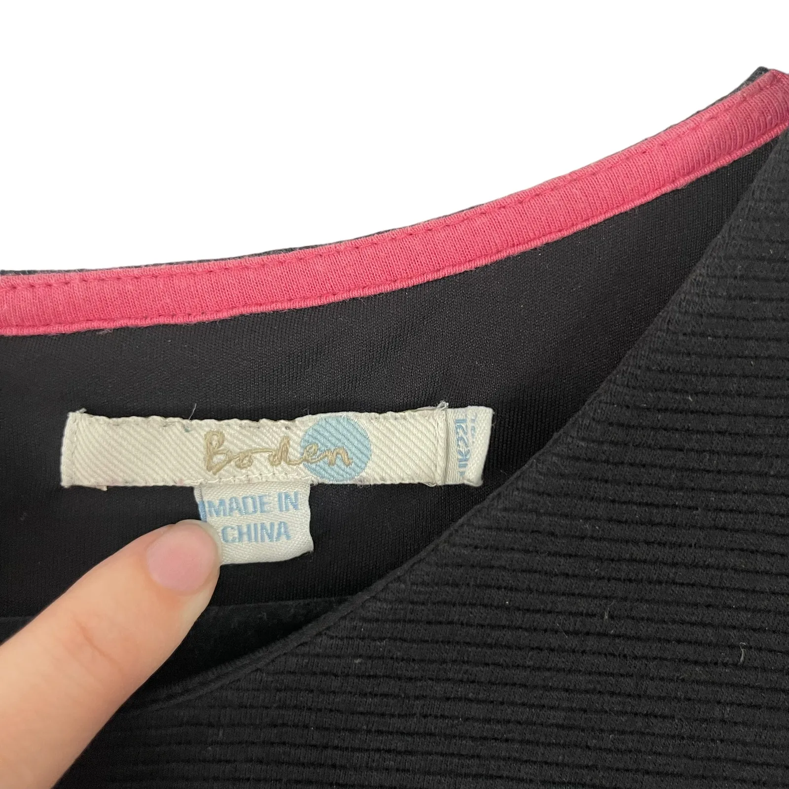 Boden Women's Plus‎ Size 18 Black Short Sleeve Career Midi Dress - Image 7