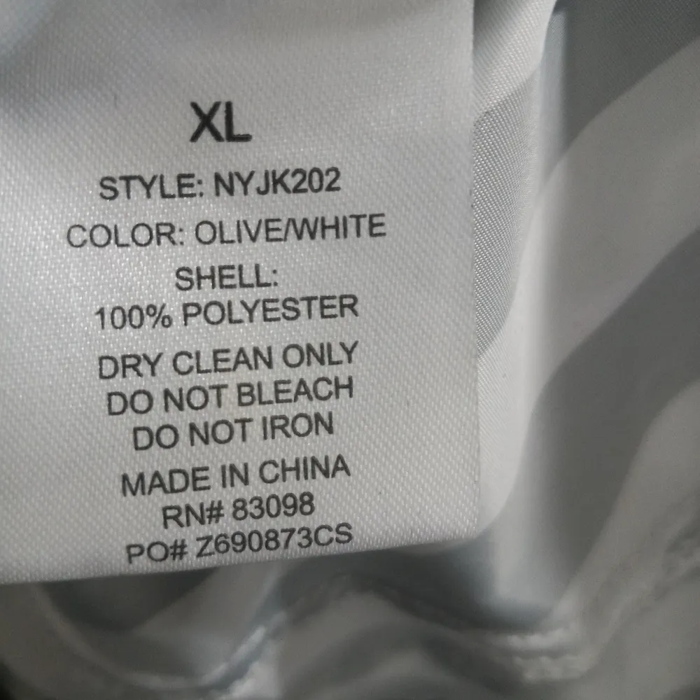 CI SONO XL Hoodie Zip Front Striped Windbreaker Waist Jacket Top - Image 11