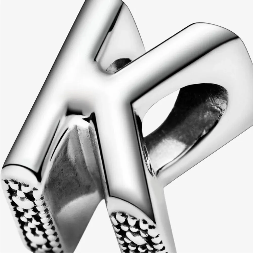 *BRAND NEW* Pandora Moments 925 Sterling Silver Letter K Alphabet Charm 797465 - Image 5