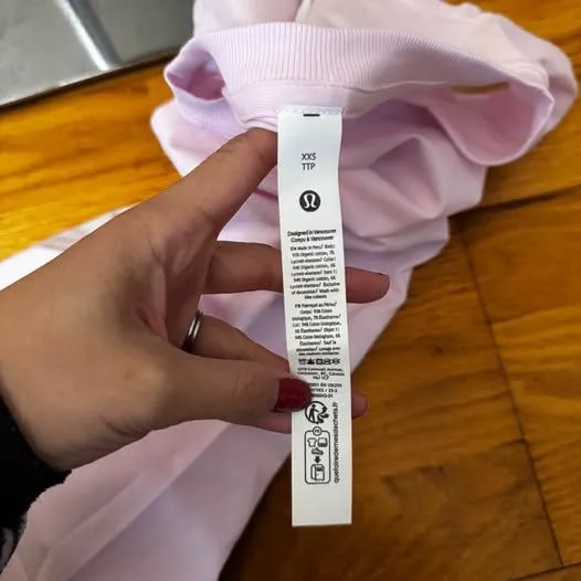 Lululemon All Yours Organic Cotton Tank Pink Organza XXS NWT Spring - Image 8