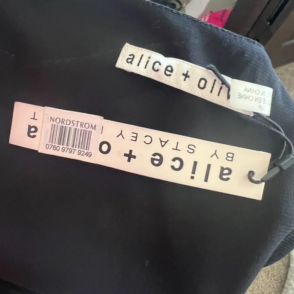 Alice and Olivia Sleeveless Black Blouse Bejeweled Size Small NWT - Image 3