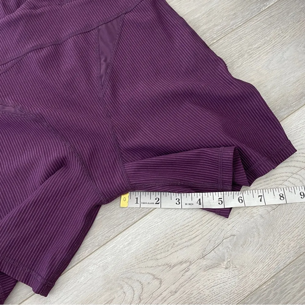 For Love & Lemons Workout Set cutout ribbed womens Purple (large) athleisure gym - Image 9