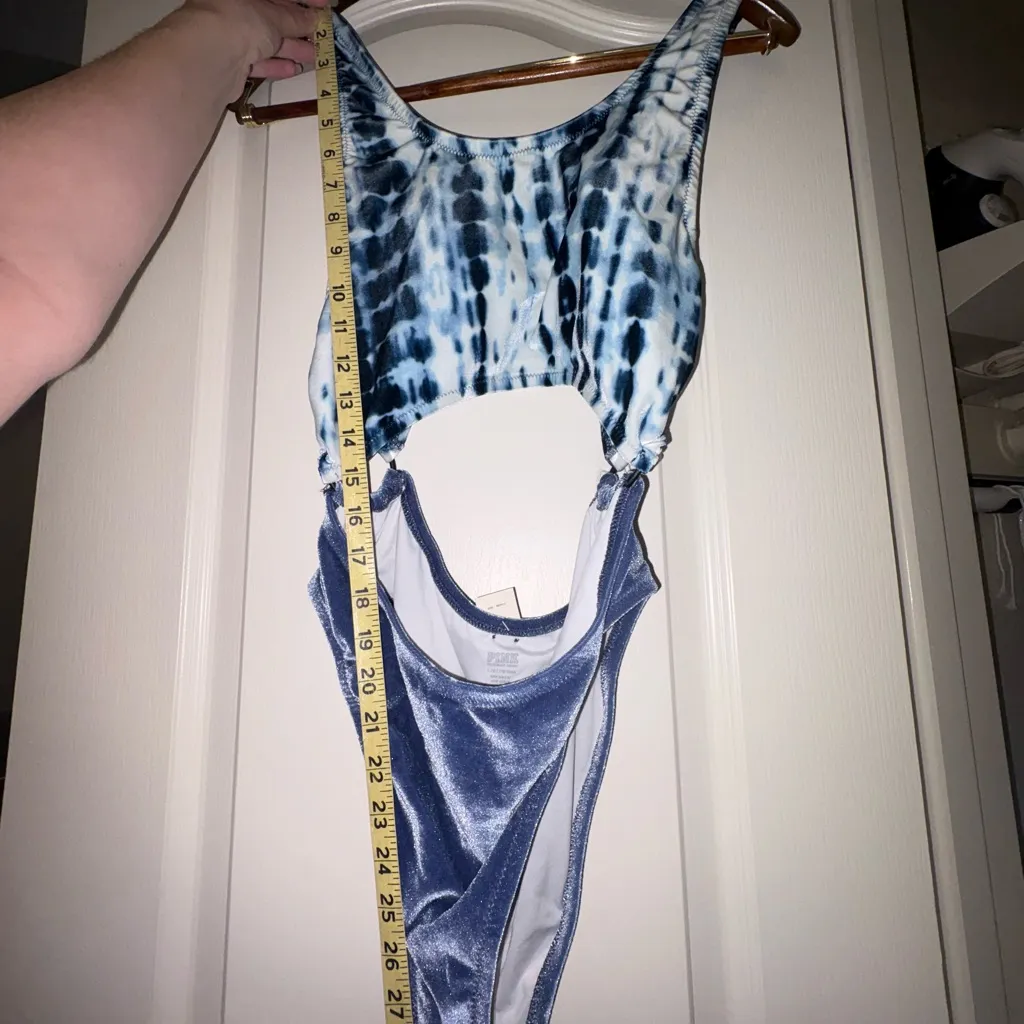 NWT PINK Victoria's Secret Medium Velvet One piece Multi Color Swimsuit - Image 8