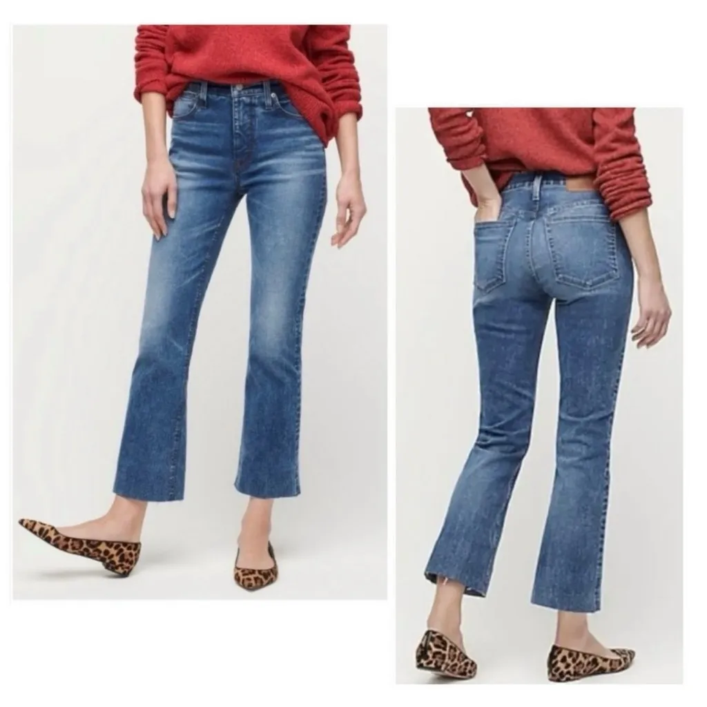 J. Crew Billie Demi Boot Crop Raw Hem Jeans - Image 2