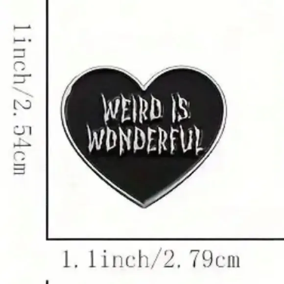 Black Heart Enamel Pins Set - Image 2