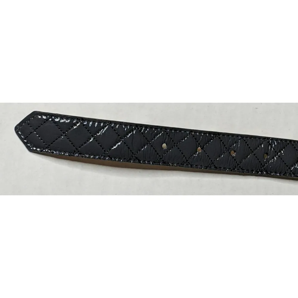 Talbots Quilted Leather Belt L - Image 4