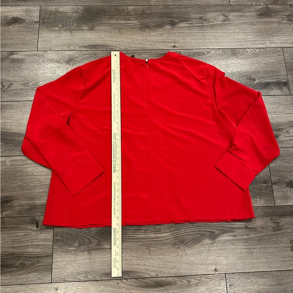Women's Long‎ Sleeve Affinity Apparel Red Dress Top Size 4XL - Image 2