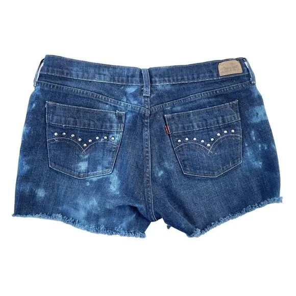 Levi’s Cutoff Stretch Denim Jean Shorts‎ Size 14 / 32 - Image 2