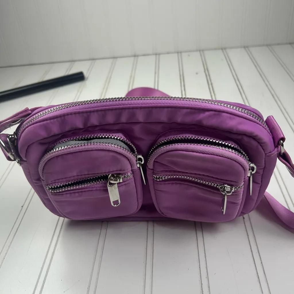 Wild Fable Purple Nylon Fanny Pack with Pockets and Zippers - Image 8