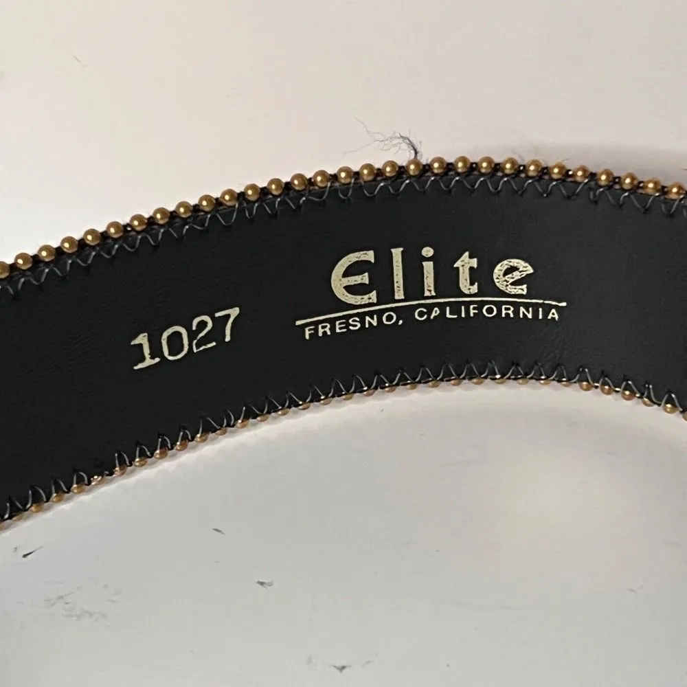 Elite Belt Womens‎ Large Multi Woven Gold Buckle Tribal Southwestern Cowgirl - Image 5