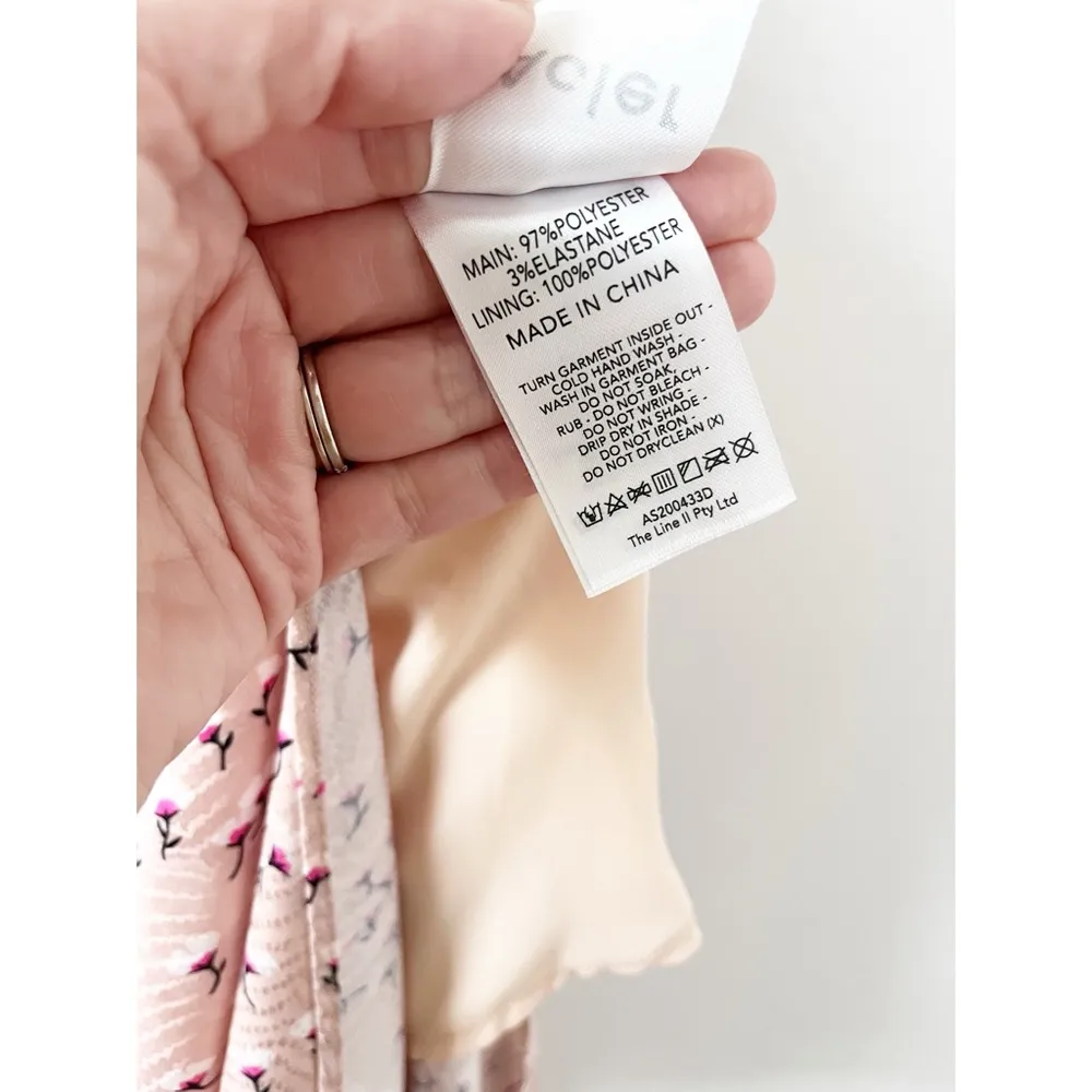 Acler Vales Ditsy Blossum Midi Dress Pink Size 4 - Image 10