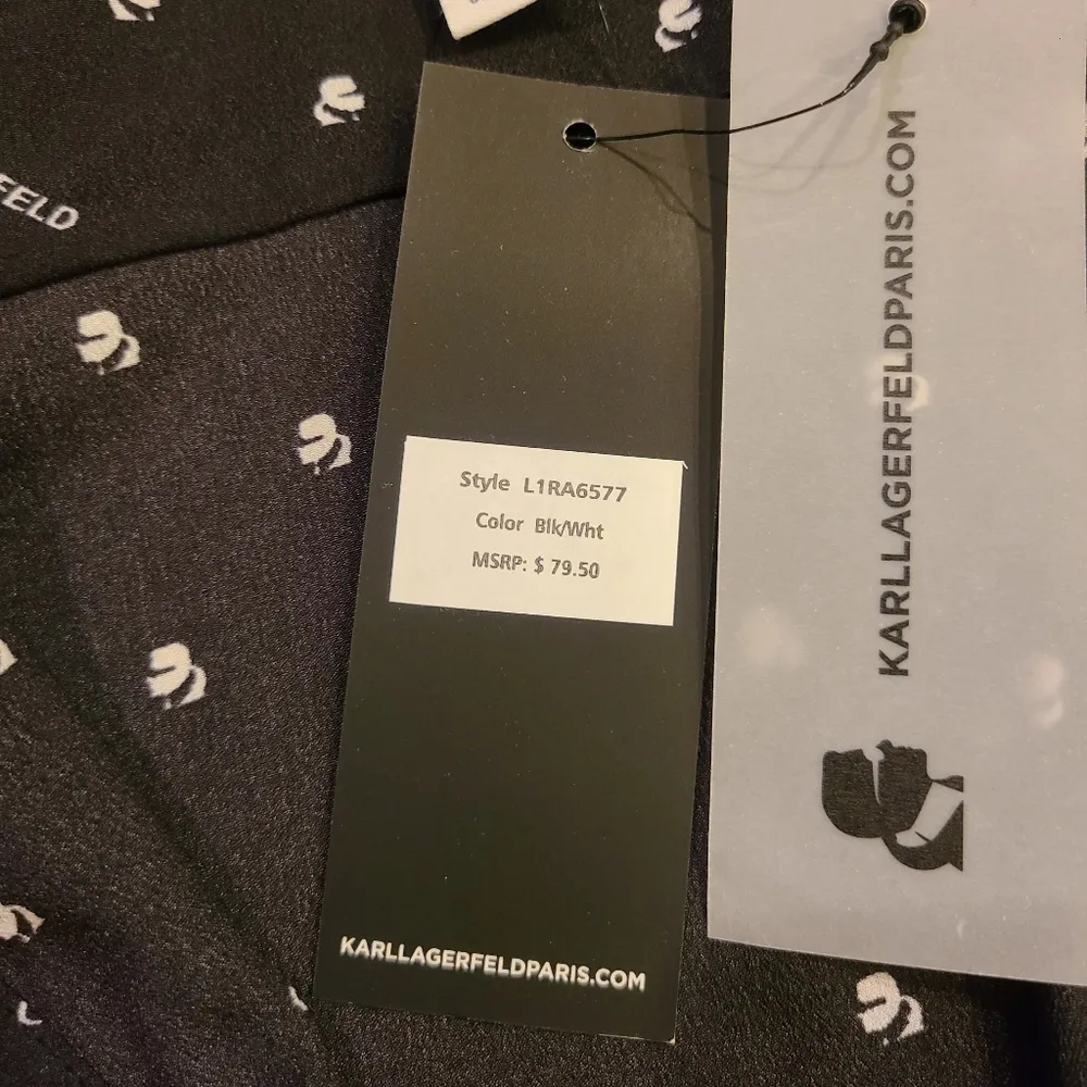 Karl Lagerfeld Button Down Collared Blouse Size XS - Image 8