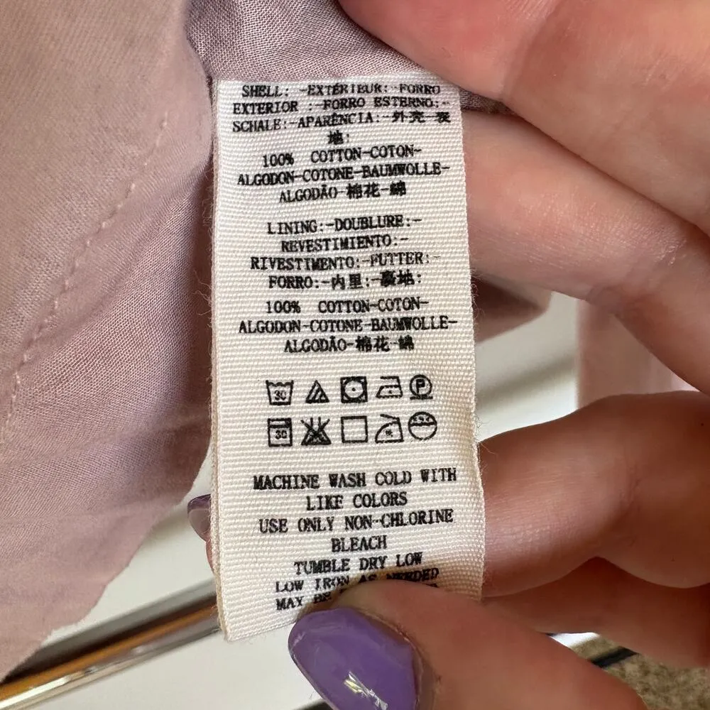 Free People Pink So Obviously Yours Bell Sleeve Coquette Bow Ballet Top XS - Image 10