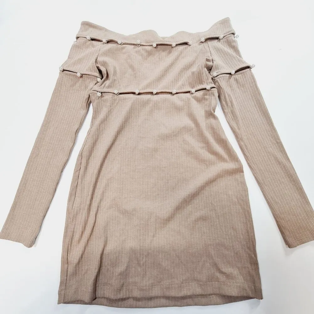 h:ours Delhia Mini Dress in Camel Medium - Image 11