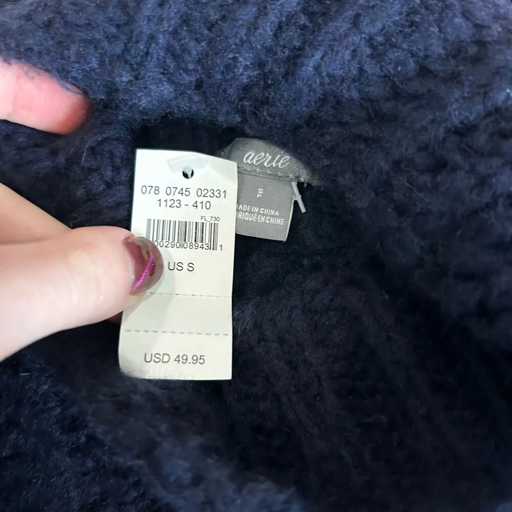 Aerie NWT OFFLINE By  Marshmallow Moves Turtle Neck Pullover Sweater Cozy Sz S - Image 4